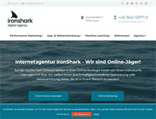 Tablet Screenshot of ironshark.de